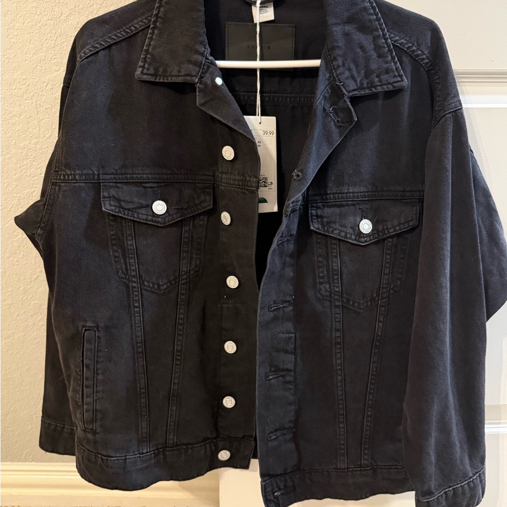 Oversized H&M Dark Denim Jean Jacket